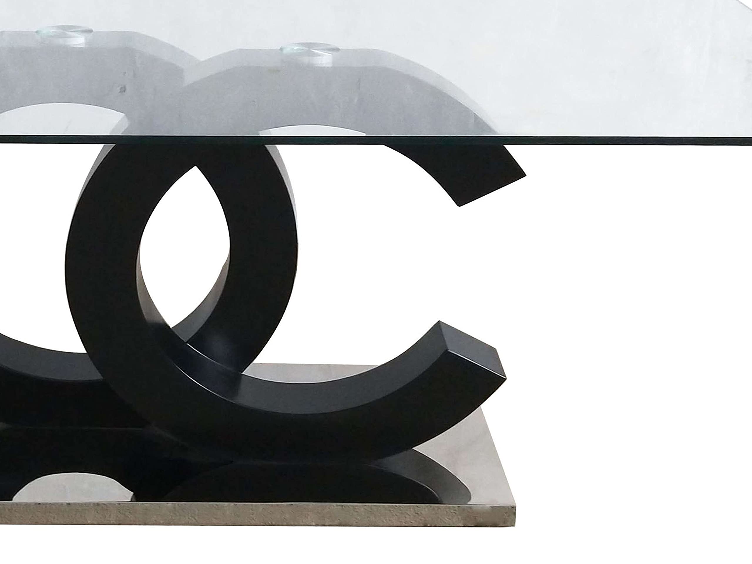 Modern Black & Silver Coffee Table - 24