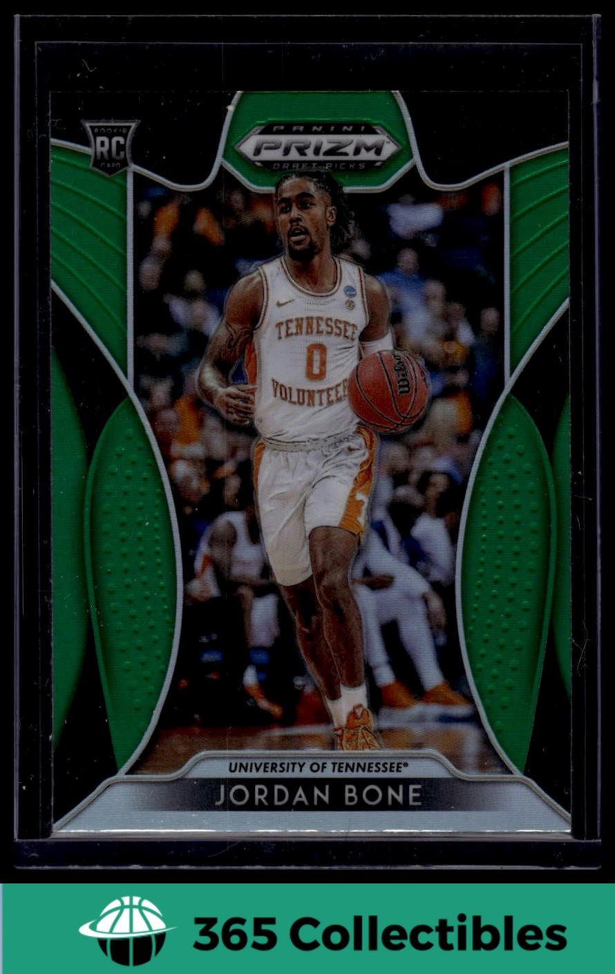 2019 Panini Prizm DP Jordan Bone #59 Green Prizms Basketball Card - Tennessee Volunteers Rookie - Collectible Sports Memorabilia for NBA Fans and Card Enthusiasts