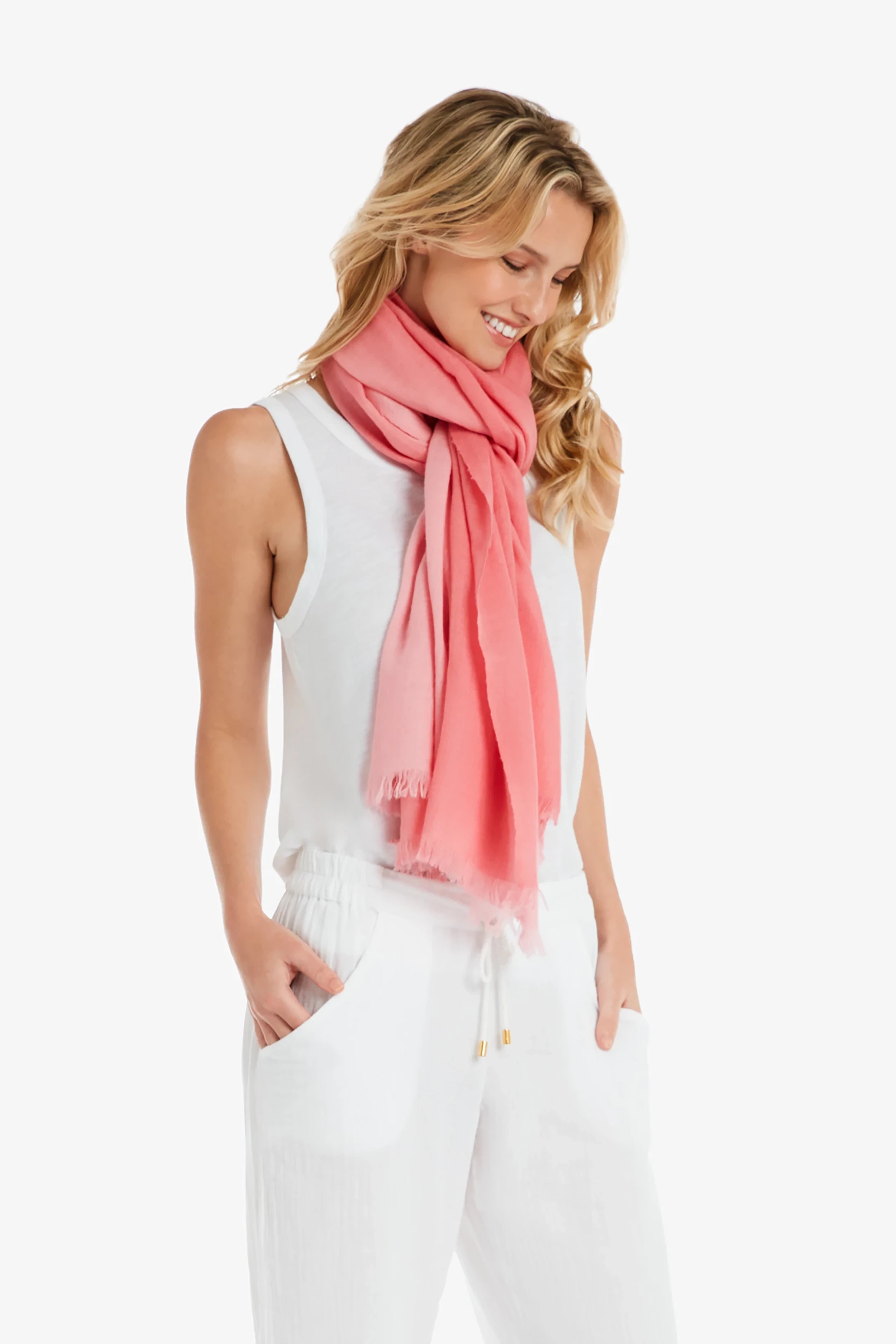 Essential Wrap Scarf - Soft Petal Pink Shawl for Women | Perfect for Fall, Winter & Everyday Outfits