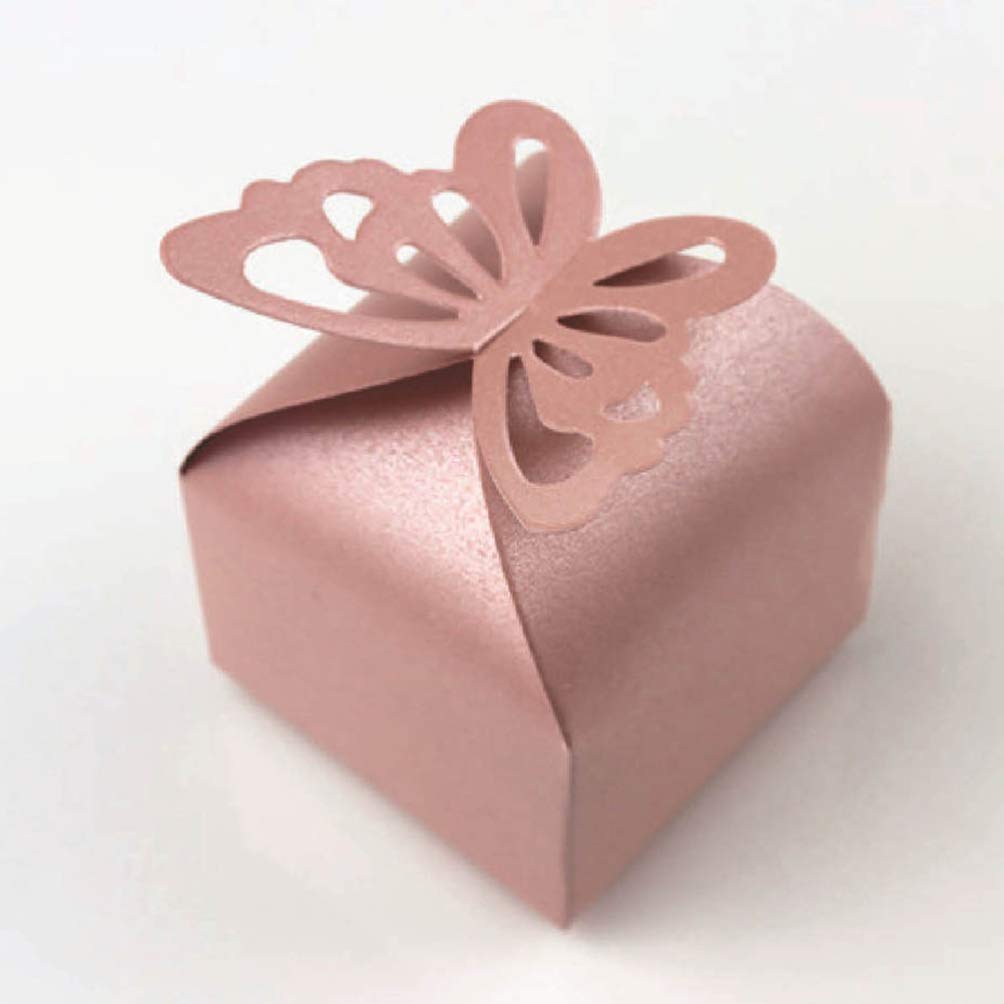 BESPORTBLE 50PCS Small Candy Favor Boxes for Christmas, Wedding, Anniversary & Birthday Parties - Elegant Treat Boxes for Wedding Favors, Baby Showers & Holiday Gifts