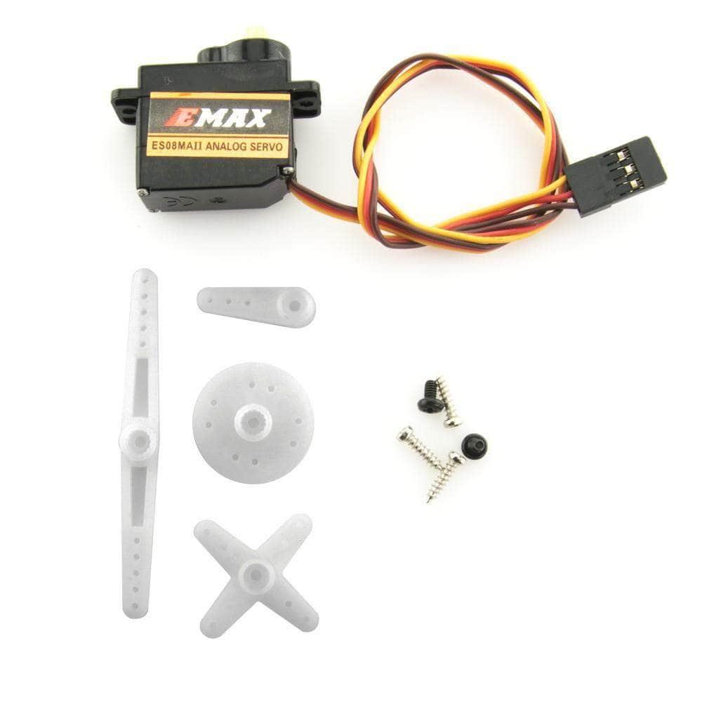 EMAX ES08MA II 12g Analog Metal Gear Servo - High Torque Mini Servo for RC Drones, Cars, and Robotics (Perfect for DIY Projects & Hobbyist Use)