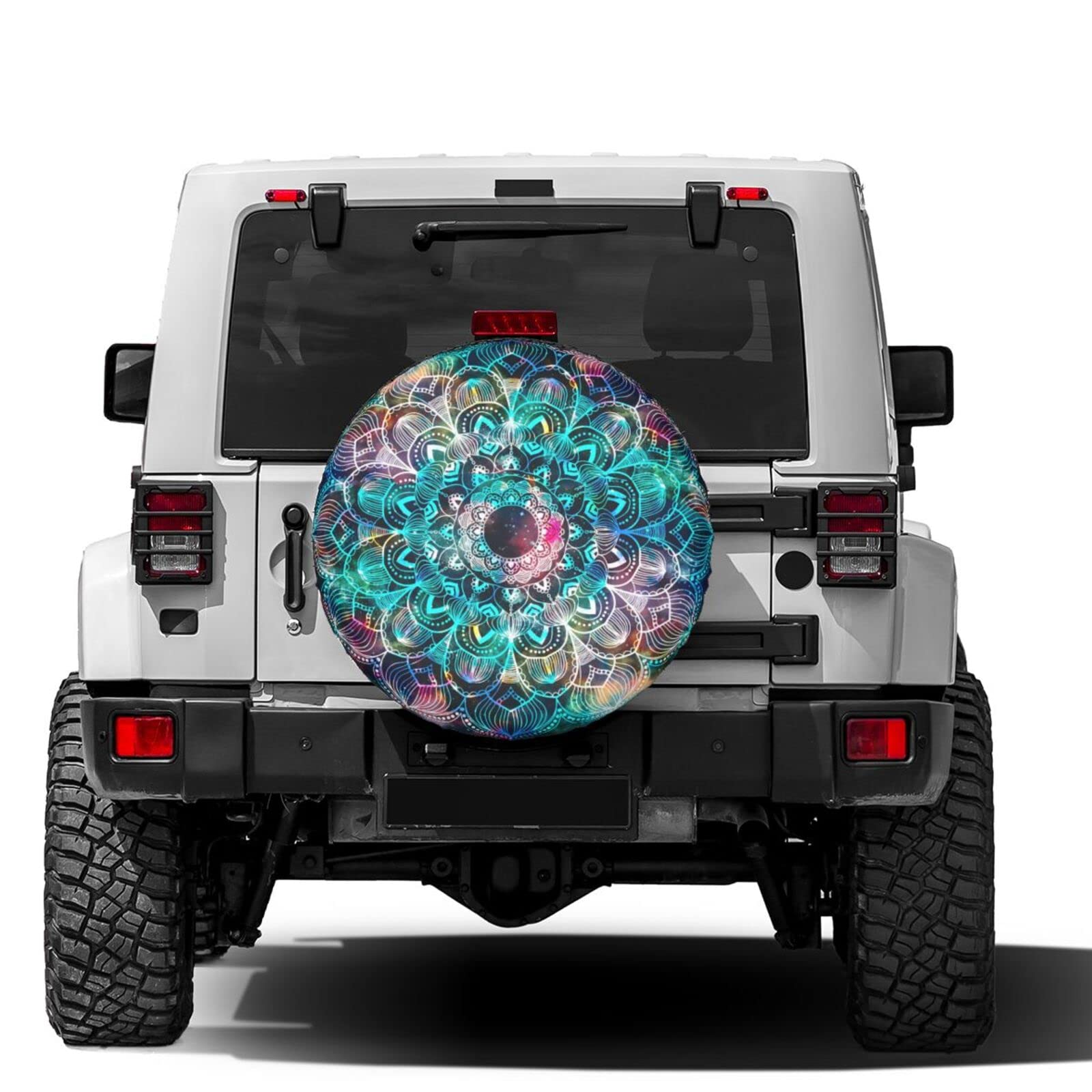 Bohemian Mandala Spare Tire Cover 17 Inch - Waterproof Dust-Proof Wheel Protector for RV, SUV, Trailer & Most Vehicles | Perfect for Camping, Road Trips & Outdoor Adventures