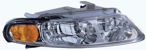 Go-Parts Passenger Side Headlight Assembly for 1997-2000 Chrysler Sebring Coupe - Replacement Housing, Lens & Cover (MR485678) - Perfect for Night Driving & Auto Restoration Projects