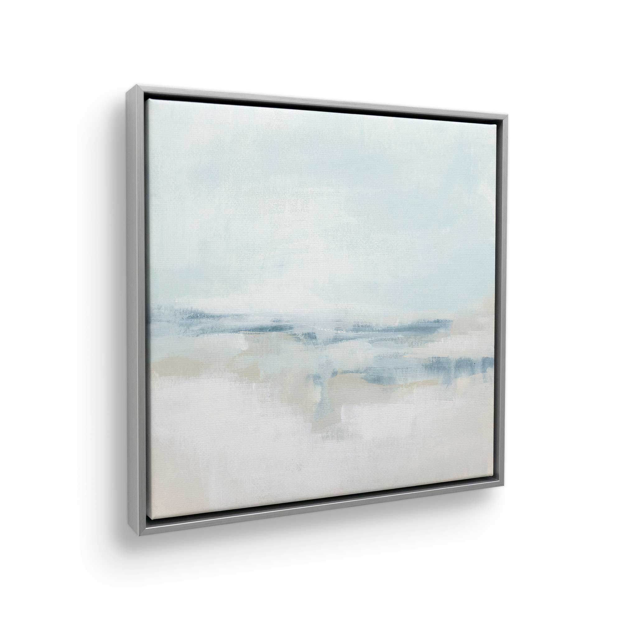 Cloudy Shoreline Hues II Canvas Wall Art Print - Coastal Beach Decor for Living Room, Bedroom & Office