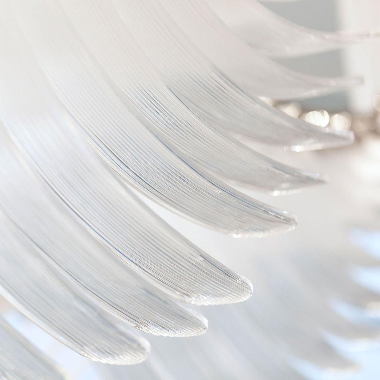 Elegant Bird Feather Wings Chandelier - Bohemian Style Ceiling Light Fixture for Living Room, Bedroom & Dining Room Decor