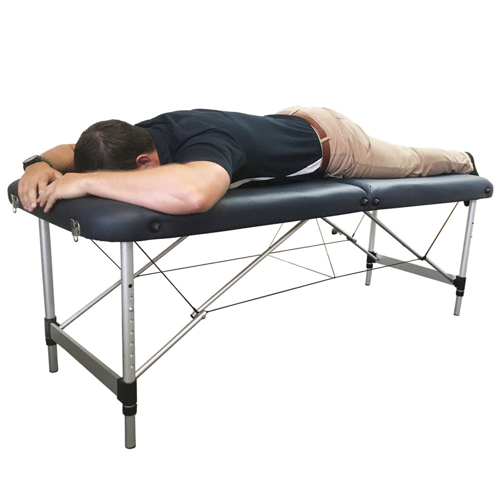AllCare Aluminum Portable Massage Table - Lightweight & Adjustable for Professional & Home Use - Perfect for Therapists, Spas, and Relaxation at Home