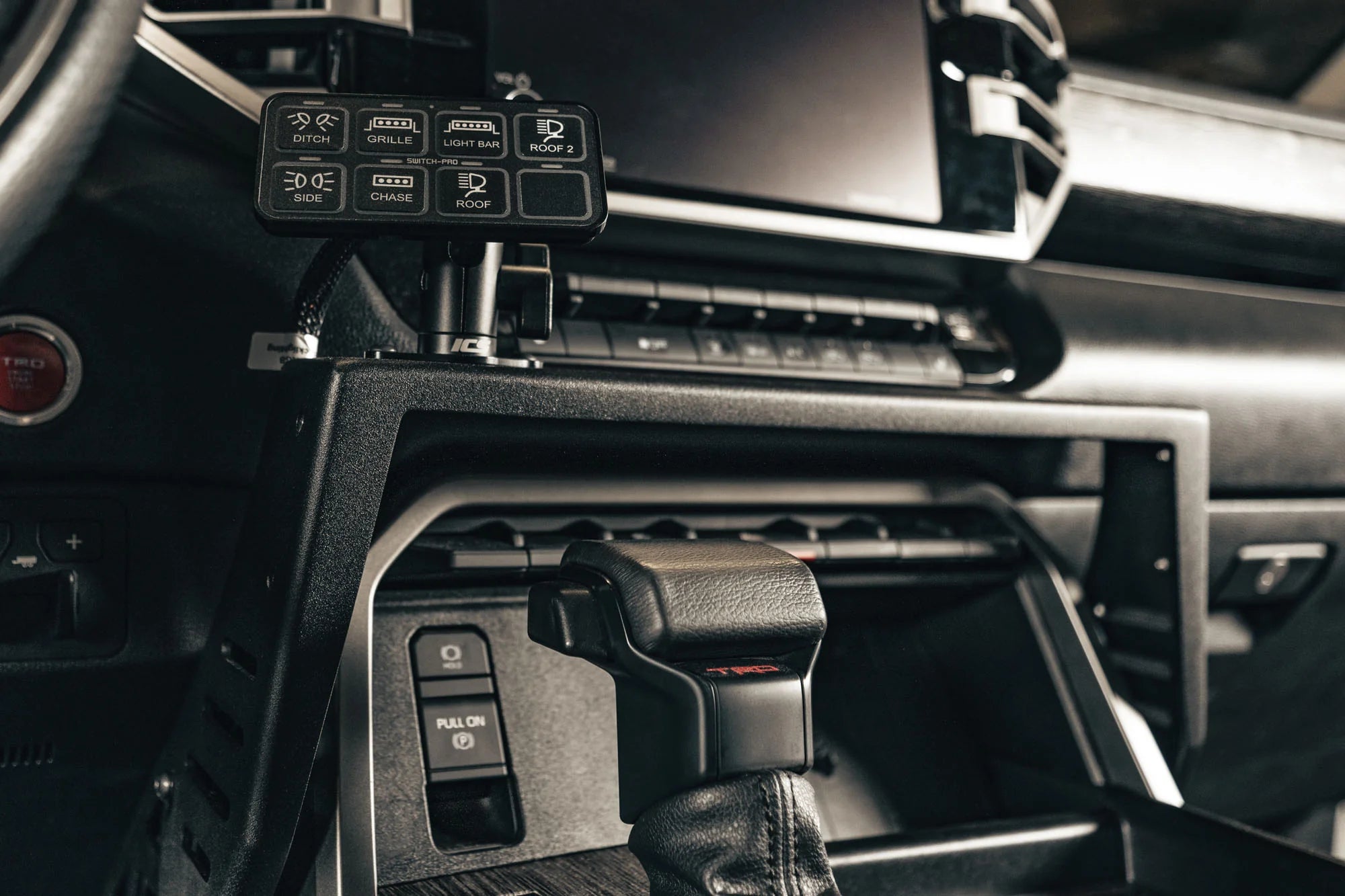 Rago Fabrication Center Console MOLLE Panels & Device Bridge for 2022+ Toyota Tundra - Durable Storage Solution for Off-Road Gear & Electronics Organization