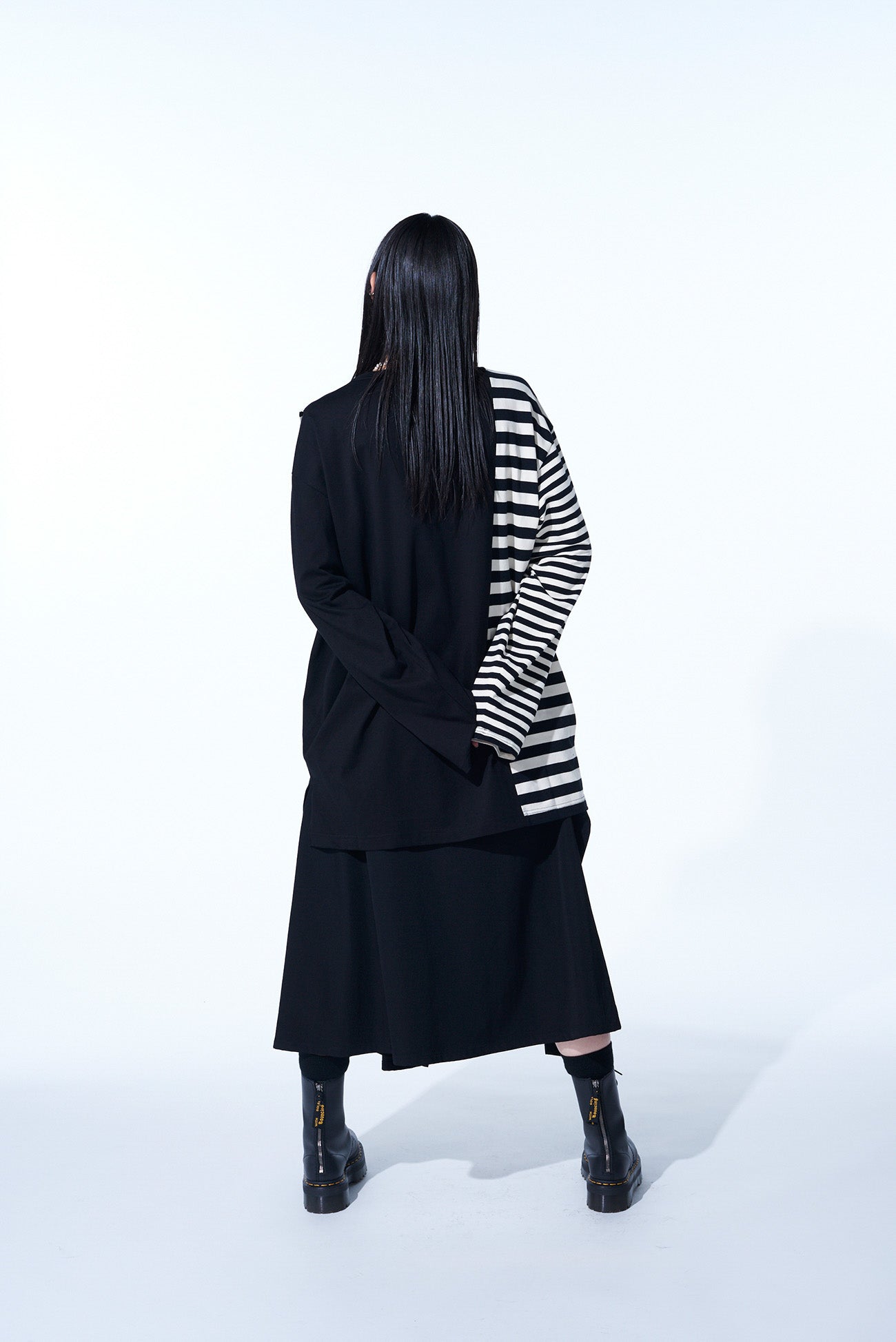 Soft Cotton Jersey Fused Stripe Layered Long Sleeve T-Shirt for Men & Women | Casual Wear, Layering, Everyday Comfort
