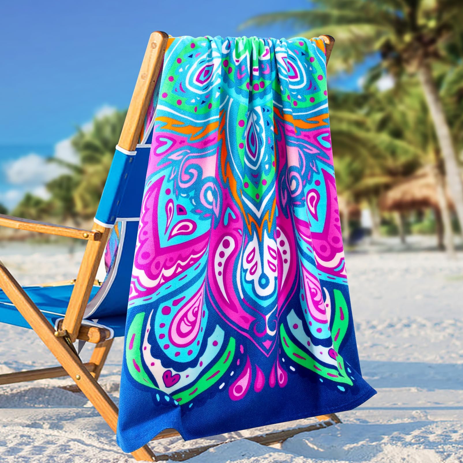 Genovega 4-Pack Extra Large Beach Towels 36