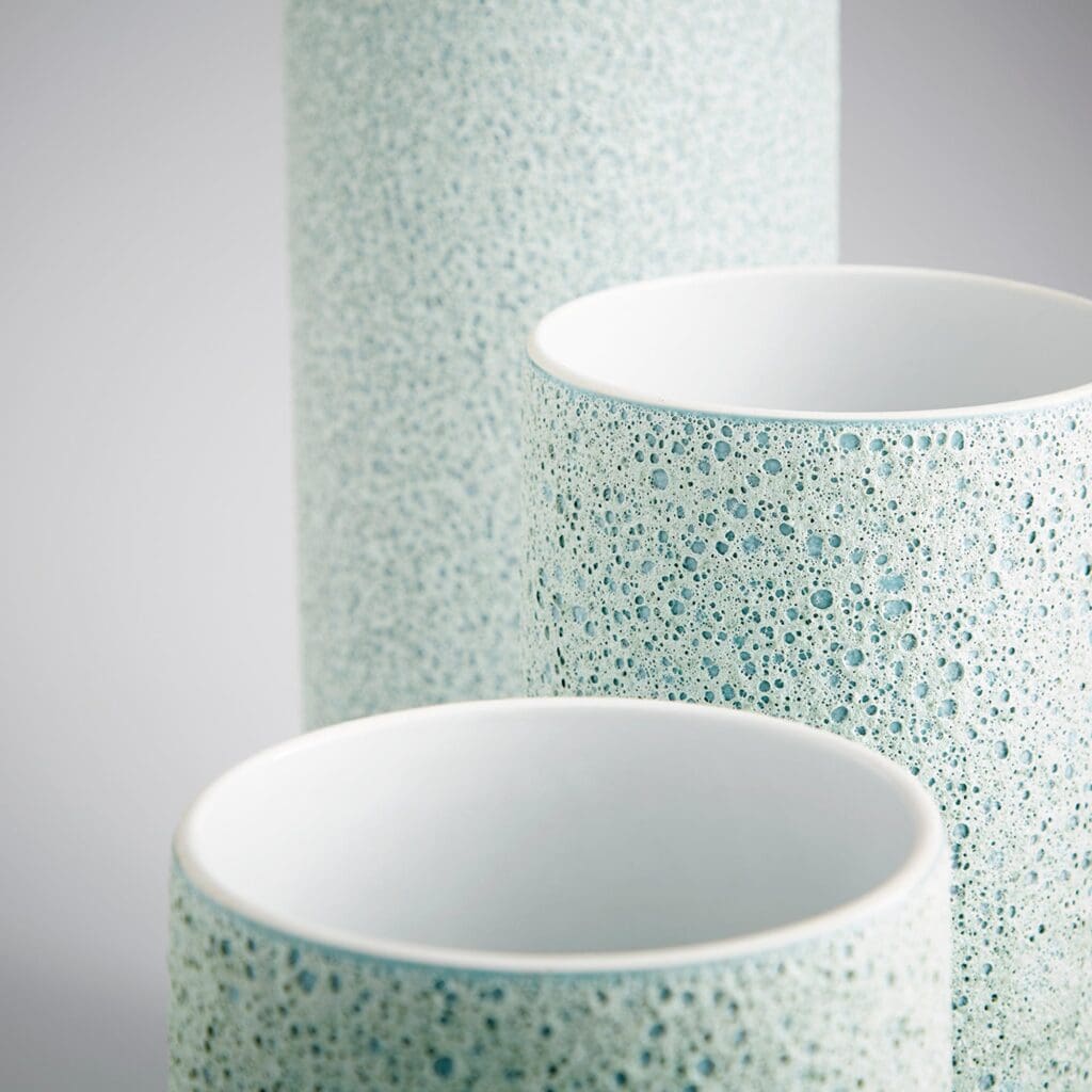Cyan Design 10939 Fiji Vase - Large Green Handmade Ceramic Vase for Home Decor, Wedding Centerpiece, Living Room & Dining Table Decoration