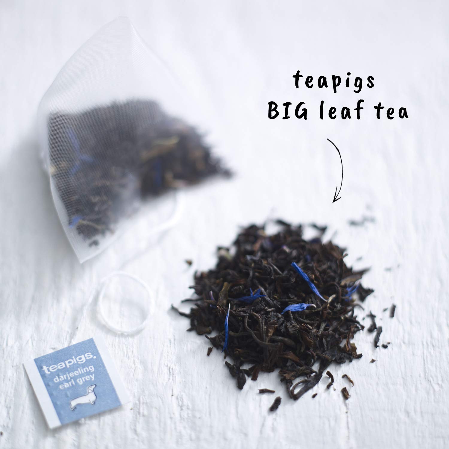 Premium Teapigs Darjeeling Earl Grey Tea Bags - 50 Count Whole Leaf Black Tea for Afternoon Tea & Relaxation | Perfect for Home, Office & Gifting
