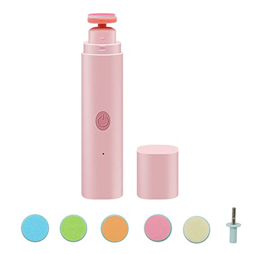 6-in-1 Baby Electric Nail Trimmer & File - Safe Painless Nail Clipper for Toes & Fingers - Gentle Electric Nail Drill for Thick Toenails & Newborn Care - Perfect for Infant Grooming & Toddler Nail Maintenance (One Size)