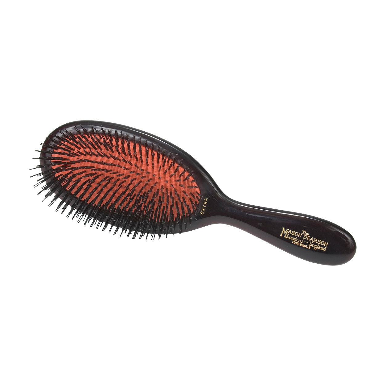 Extra Small Boar Bristle Hair Brush for Fine & Thin Hair - Natural Wooden Handle for Gentle Styling & Scalp Massage - Perfect for Travel, Home & Salon Use