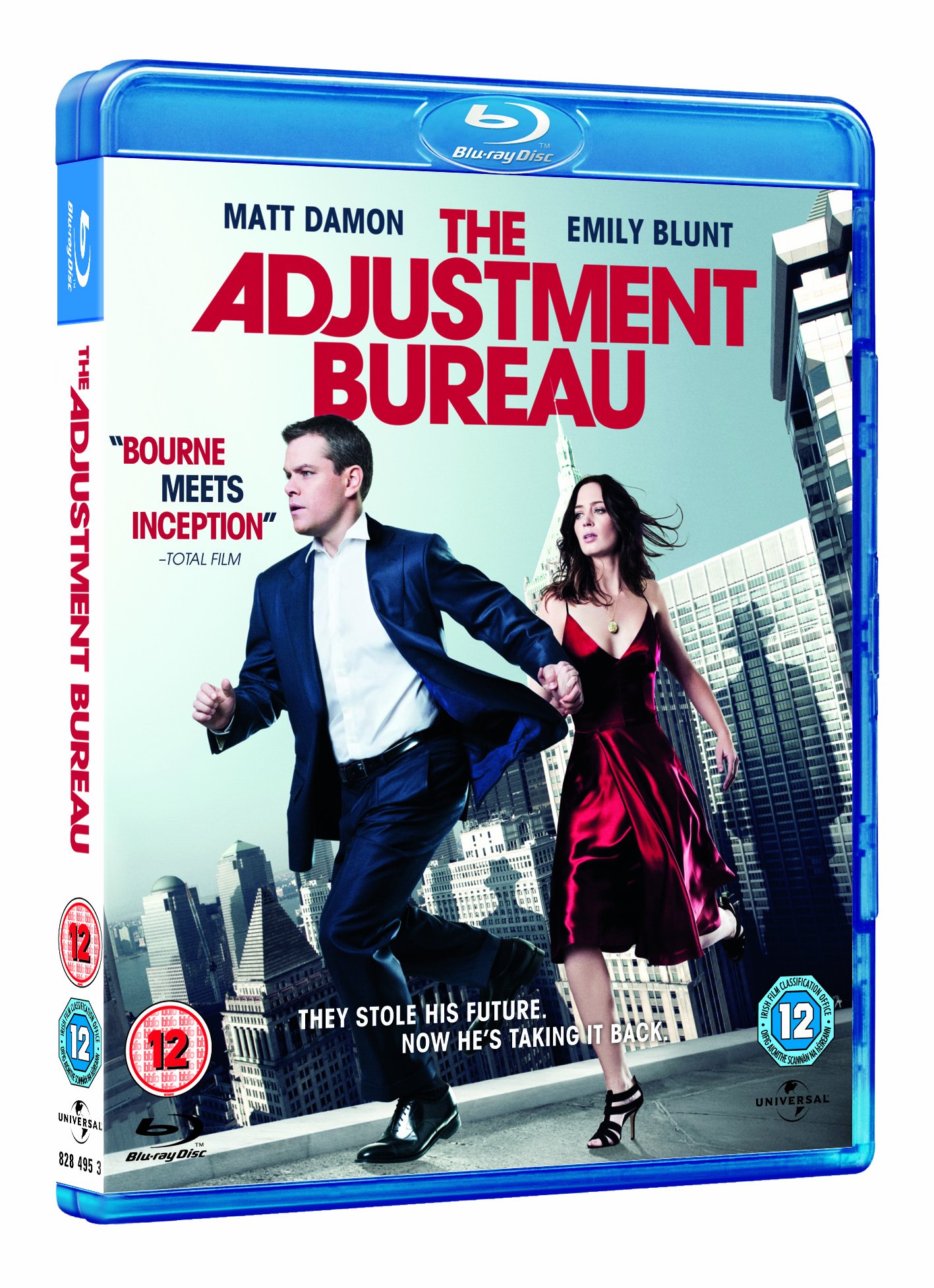 The Adjustment Bureau Blu-ray - Region Free - Action Thriller Movie for Home Theater & Movie Night Entertainment