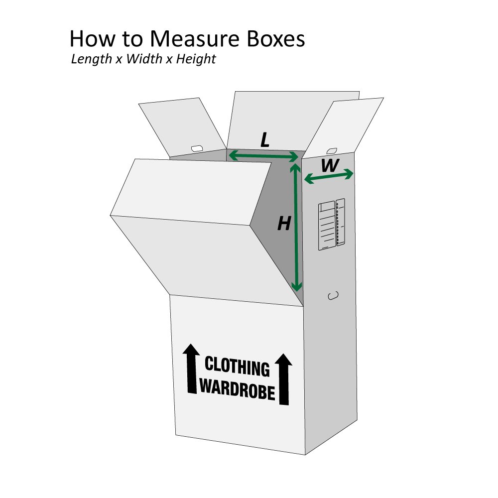 Heavy Duty Moving Boxes for Wardrobe - 24