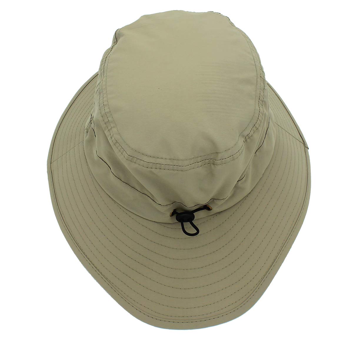 Lightweight Breathable Packable UV Protection Fishing Sun Hat for Women & Men - Adjustable Head Size, Perfect for Travel, Hiking, Camping & Outdoor Activities (Dark Khaki)