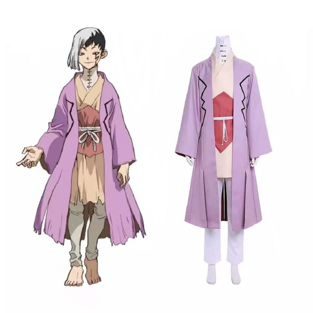 Anime Dr.STONE Asagiri Gen Cosplay Costume - Unisex Adult Kimono Outfit for Halloween, Christmas Parties & Anime Conventions | Perfect for Cosplay Events, Themed Parties & Costume Contests