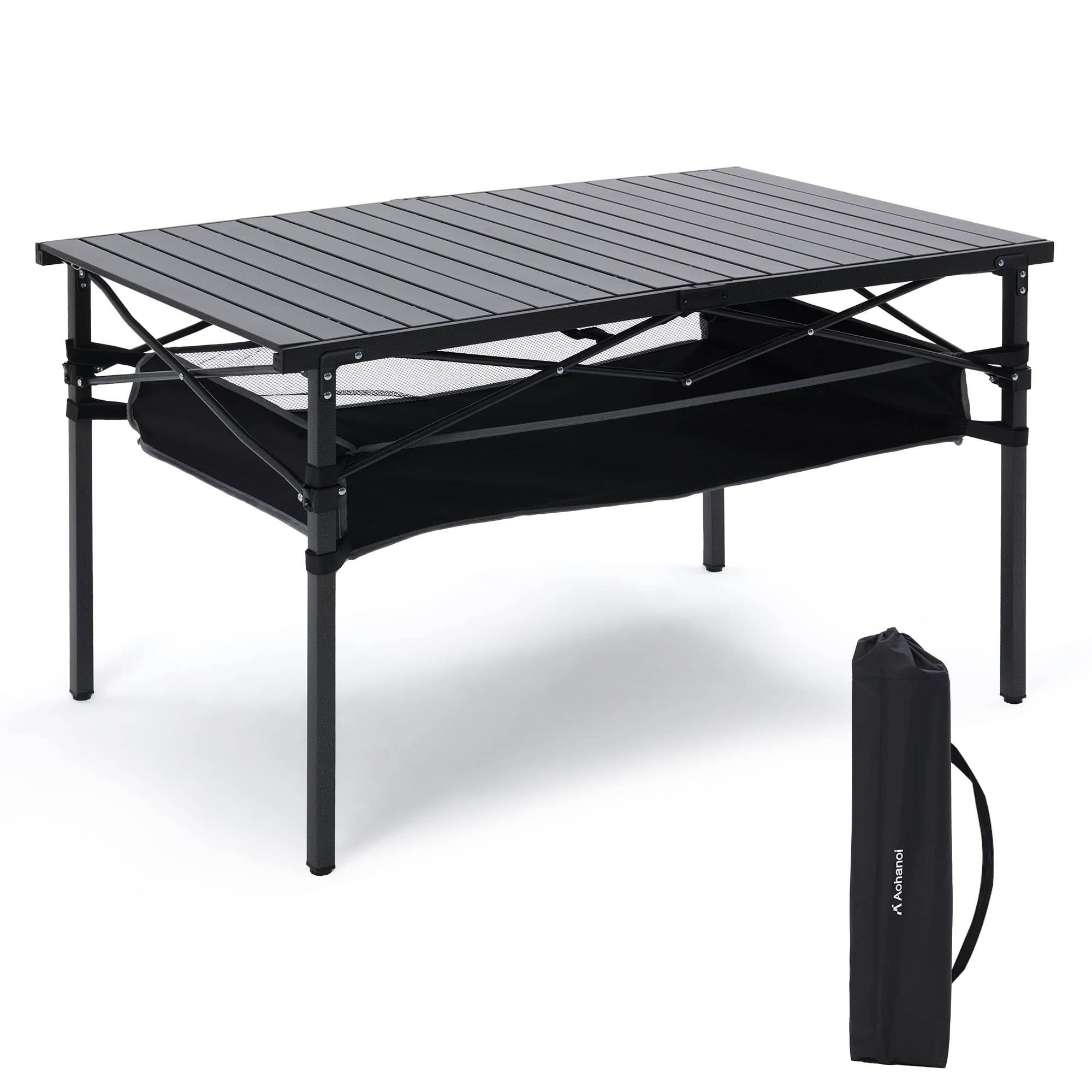 ABSCODO Portable Folding Camping Table - Lightweight Aluminum Outdoor Picnic Table for Camping, Hiking, Backpacking & Beach - Compact Foldable Design (XL) | Perfect for Outdoor Adventures, Tailgating & Family Gatherings