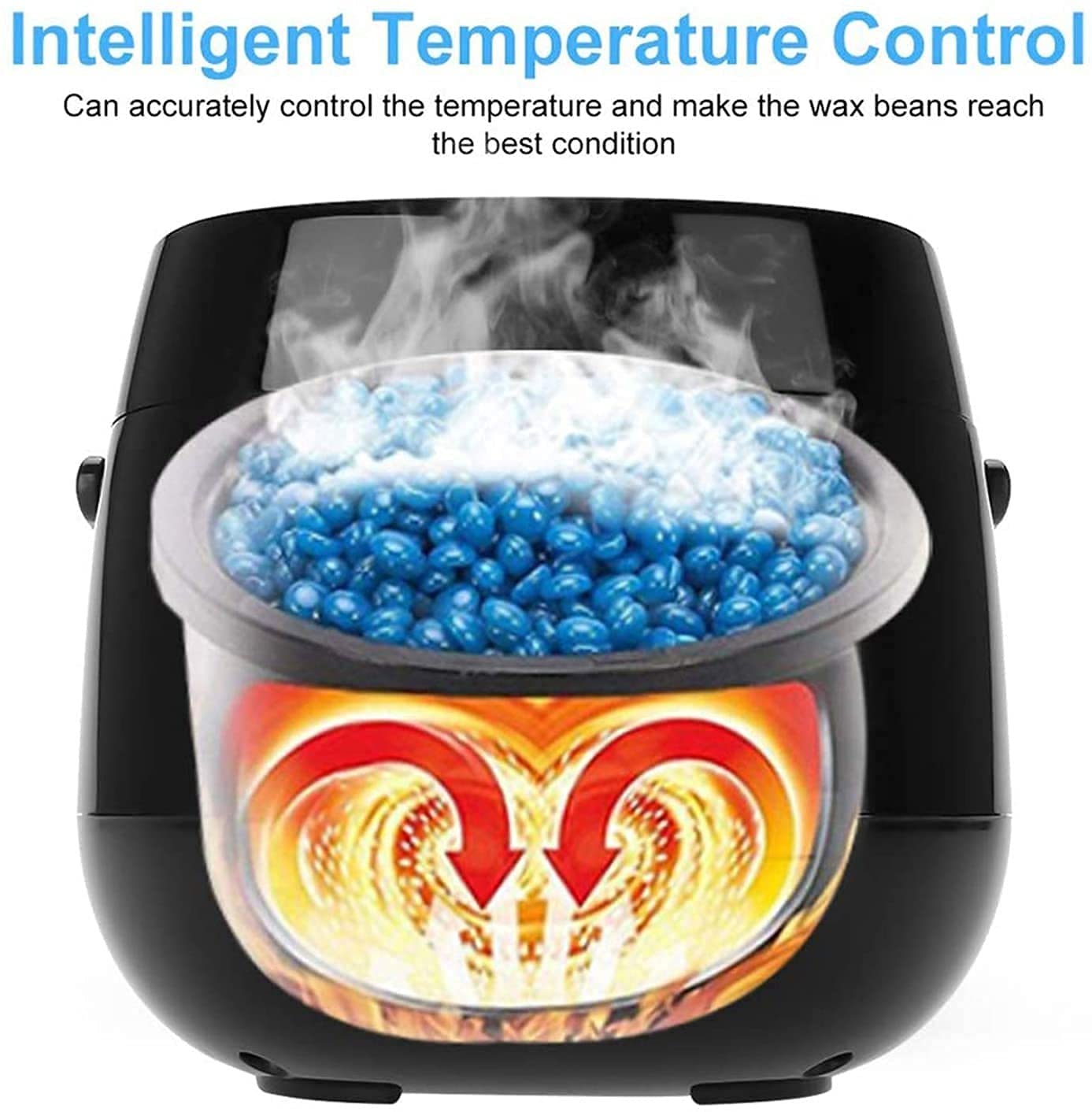 Feiyx Professional Wax Warmer for Hair Removal - 500ML LED Display Wax Heater with Adjustable Temperature & Bottom Heating Technology | Perfect for Salon, Spa, and At-Home Waxing Treatments | Hot Wax Melts for Smooth Skin