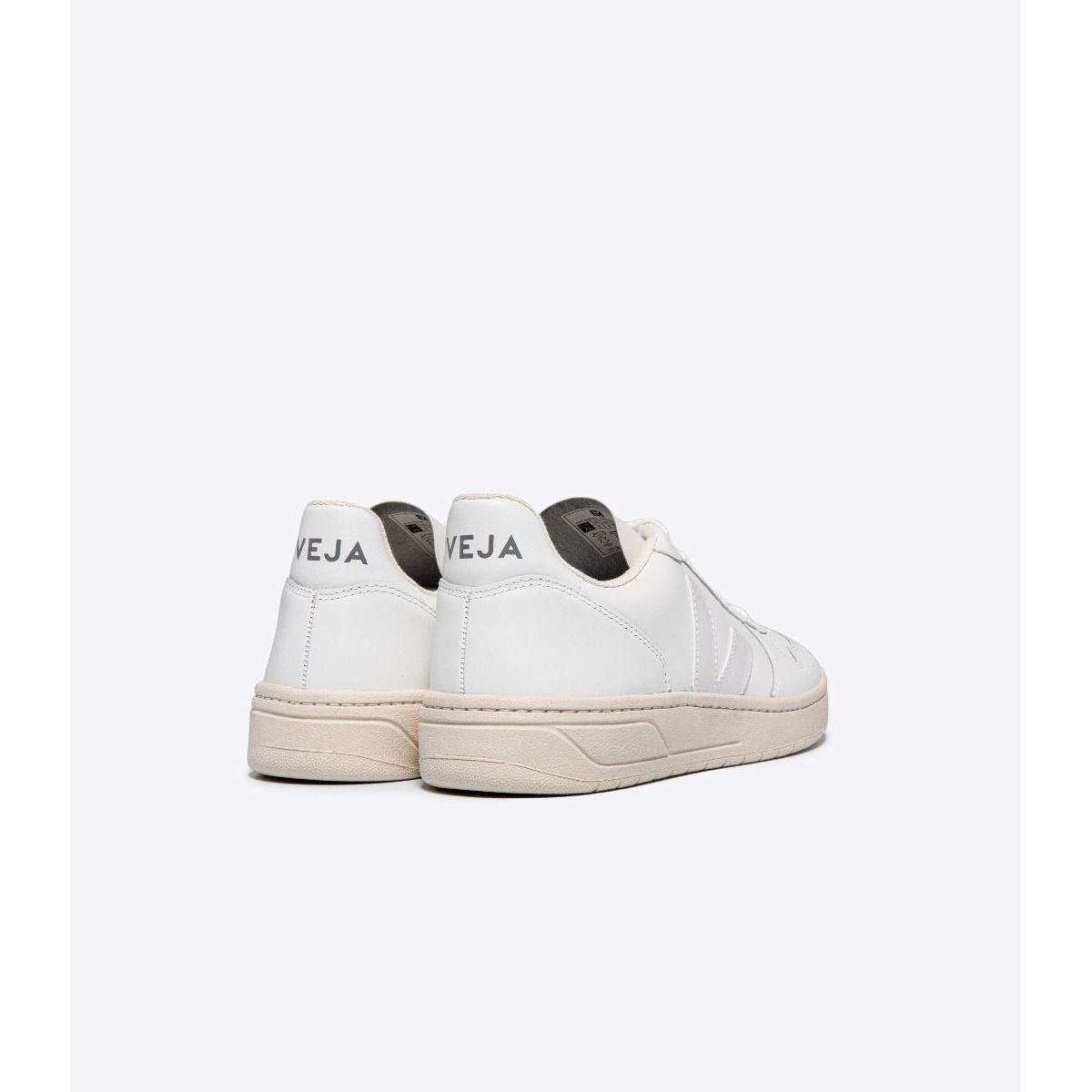 Veja Women's V 10 White Leather Sneakers - Eco-Friendly Vegan Shoes for Casual Wear & Everyday Comfort