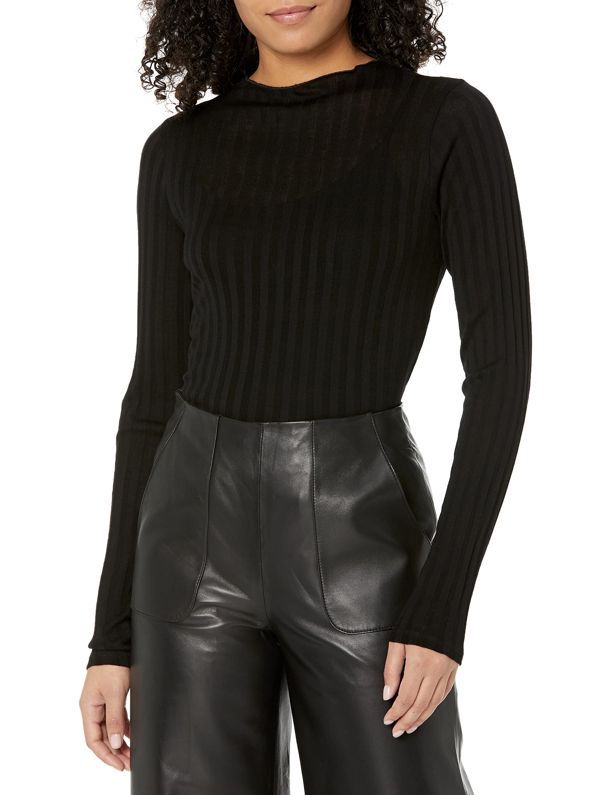 Vince Women's Funnel Neck Long Sleeve Blouse - Elegant Office Wear & Casual Tops for Work, Date Night & Everyday Outfits