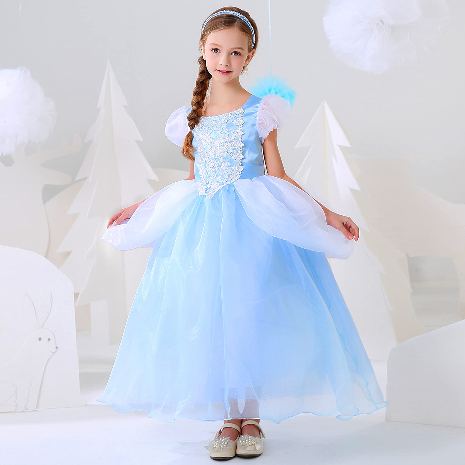 Princess Belle Costume for Girls - Yellow Fairy Dress for Halloween, Birthday Party & Special Occasions | Toddler Princess Dress Up Play & Photo Shoots