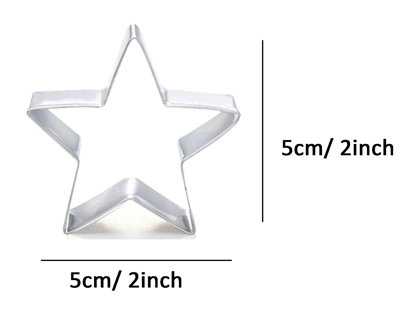 Pentagram Five-Pointed Star Cookie Cutter Set - Stainless Steel Christmas Baking Tools for Holiday Cookies, Gingerbread, Sugar Cookies - Perfect for Christmas, Halloween, Witchcraft & Pagan Celebrations