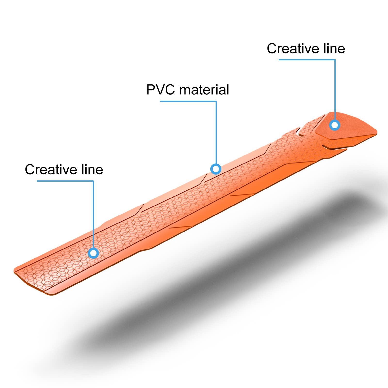 Mountain Bike Downtube Frame Protector - Durable Orange Shield for Road & MTB Bikes - Perfect for Trail Riding & Urban Commuting