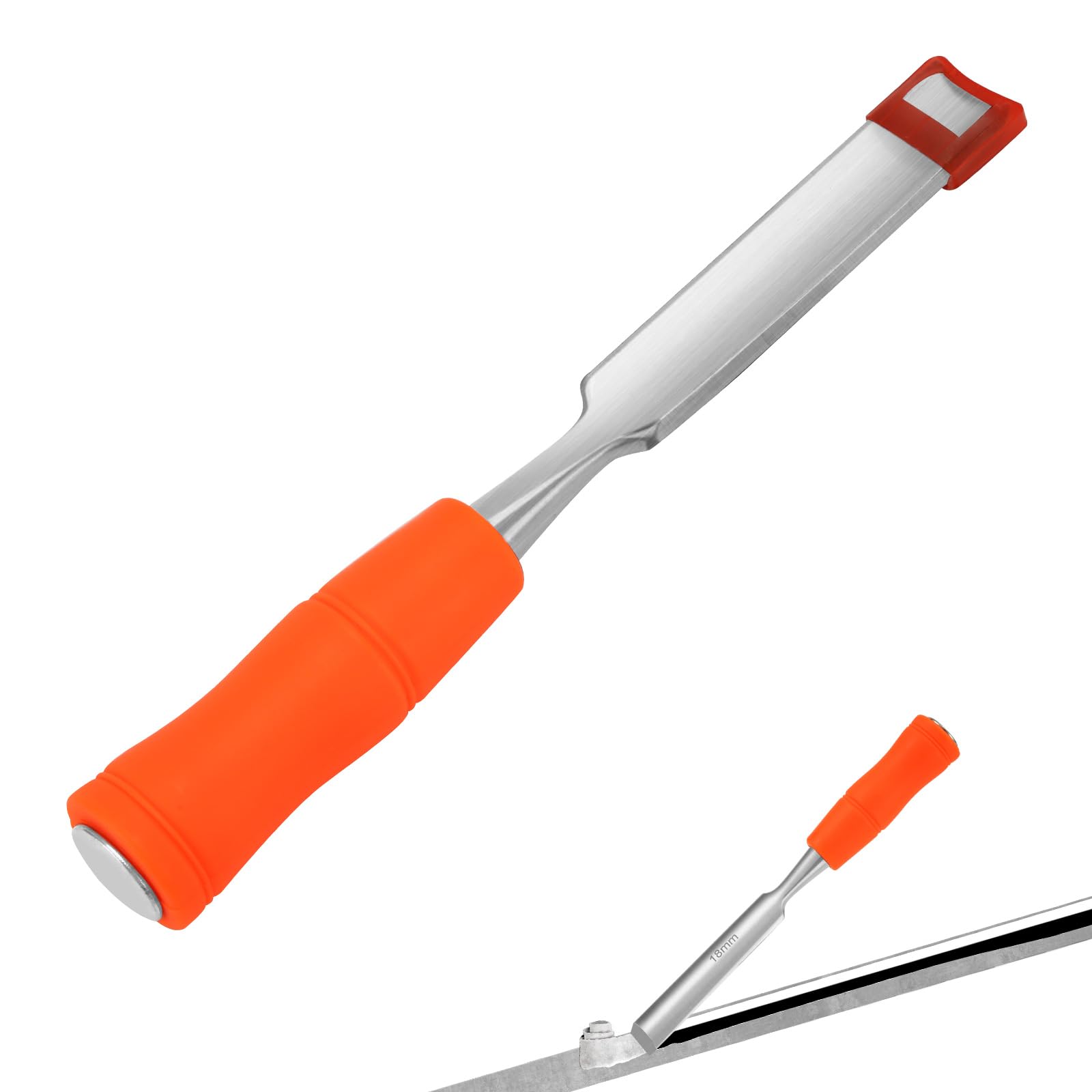 7.87 Inch Steel Alloy Golf Grip Tape Remover Tool - Efficient Golf Handle Grip Stripper for Easy Cleaning and Repairing, Perfect Golf Gift Kit for Men (Orange) - Ideal for Home Practice and Club Maintenance