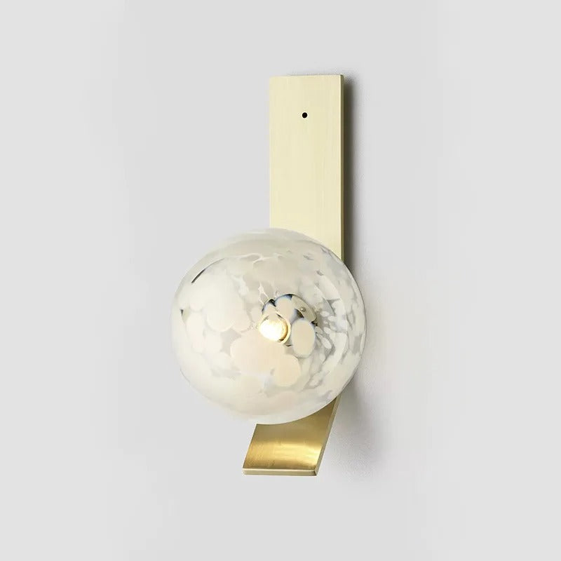 Modern Soot Glass Bedside Wall Lamp - Dimmable LED Night Light for Bedroom, Nursery & Reading Nook - Warm White Ambient Lighting for Relaxation & Sleep