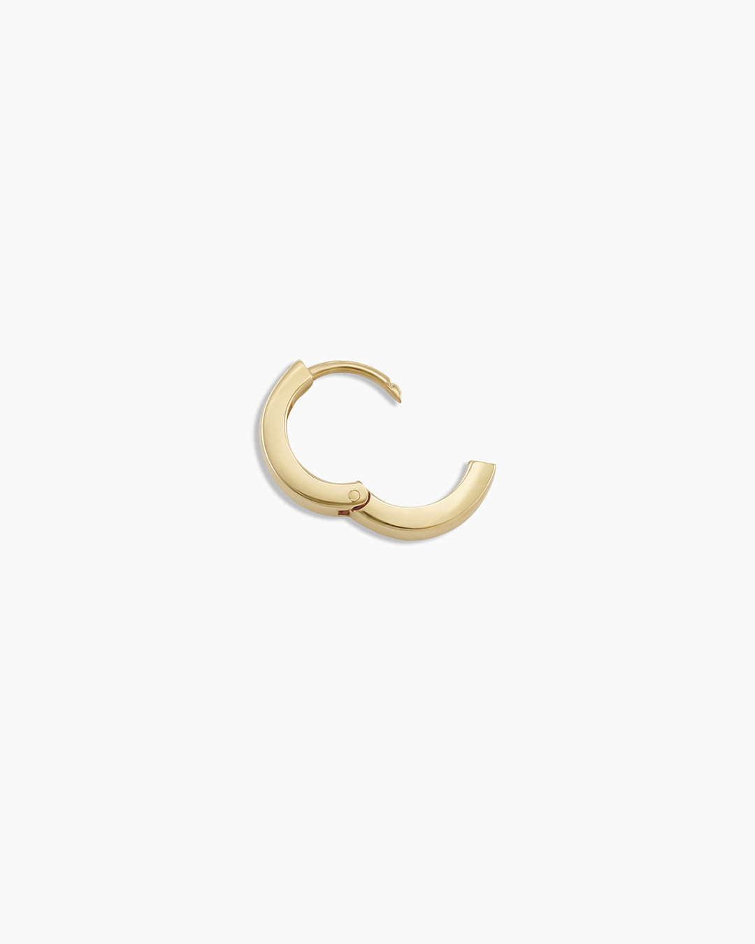 14K Gold Rose Single Huggie Earrings - Dainty & Elegant Hoop Earrings for Women - Perfect for Everyday Wear, Date Night & Special Occasions