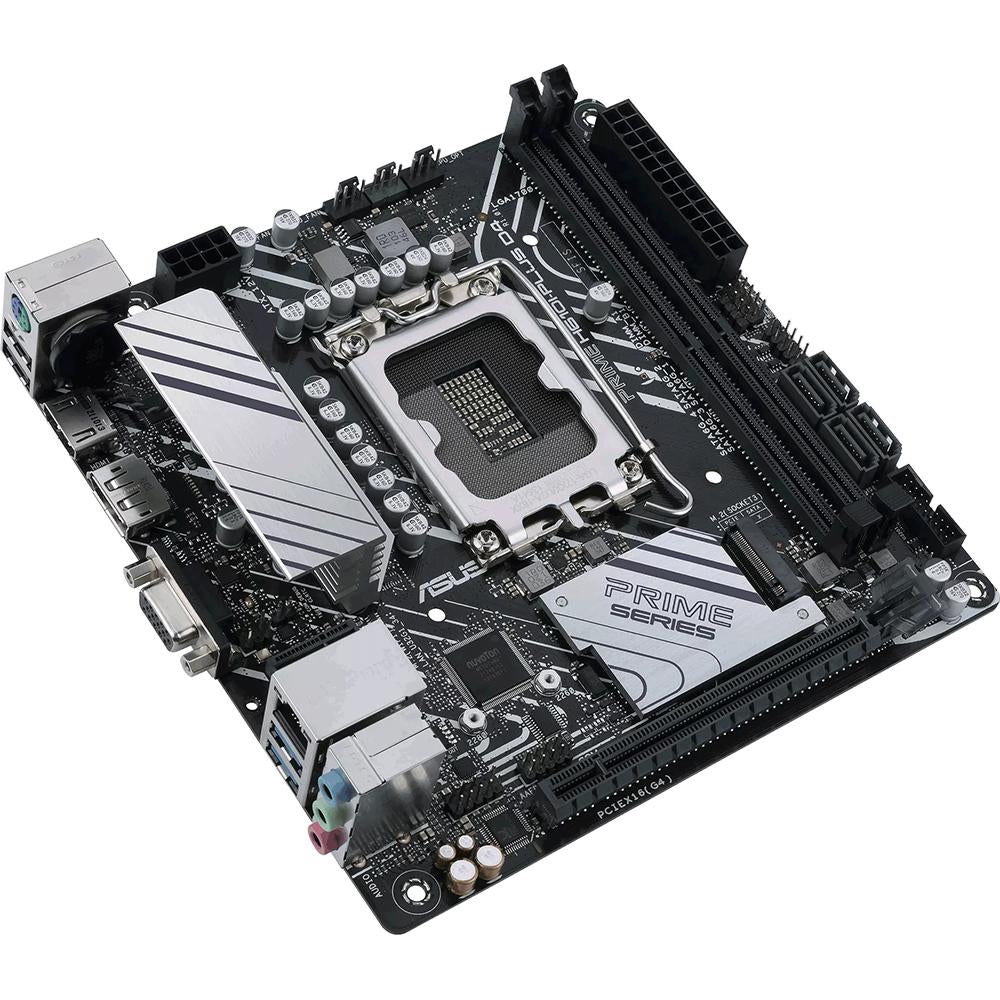 ASUS PRIME H610I-PLUS D4 CSM Mini-ITX Motherboard - Intel LGA 1700 Socket, DDR4 RAM, PCIe 4.0 - Perfect for Compact Gaming PC & Home Office Builds