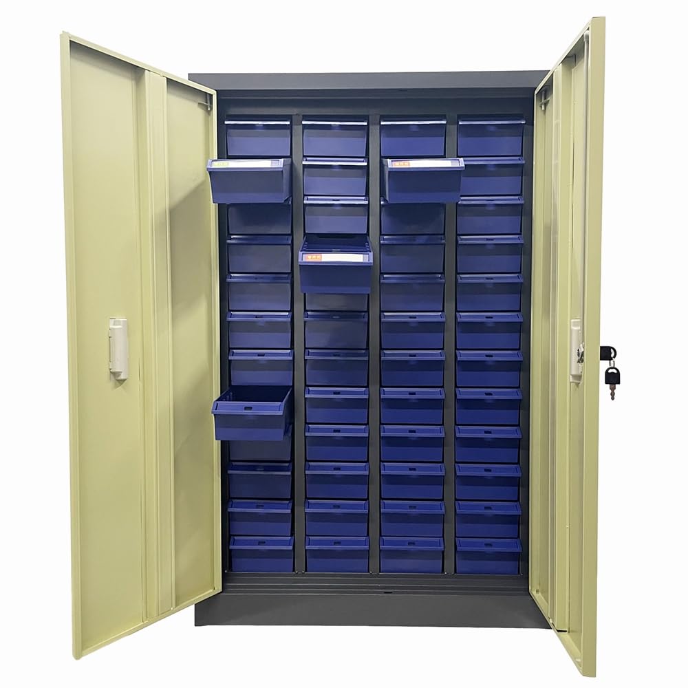 48-Drawer Parts Storage Cabinet - Organize Tools, Office Supplies & Small Items | Perfect for Workshops, Garages & Home Offices