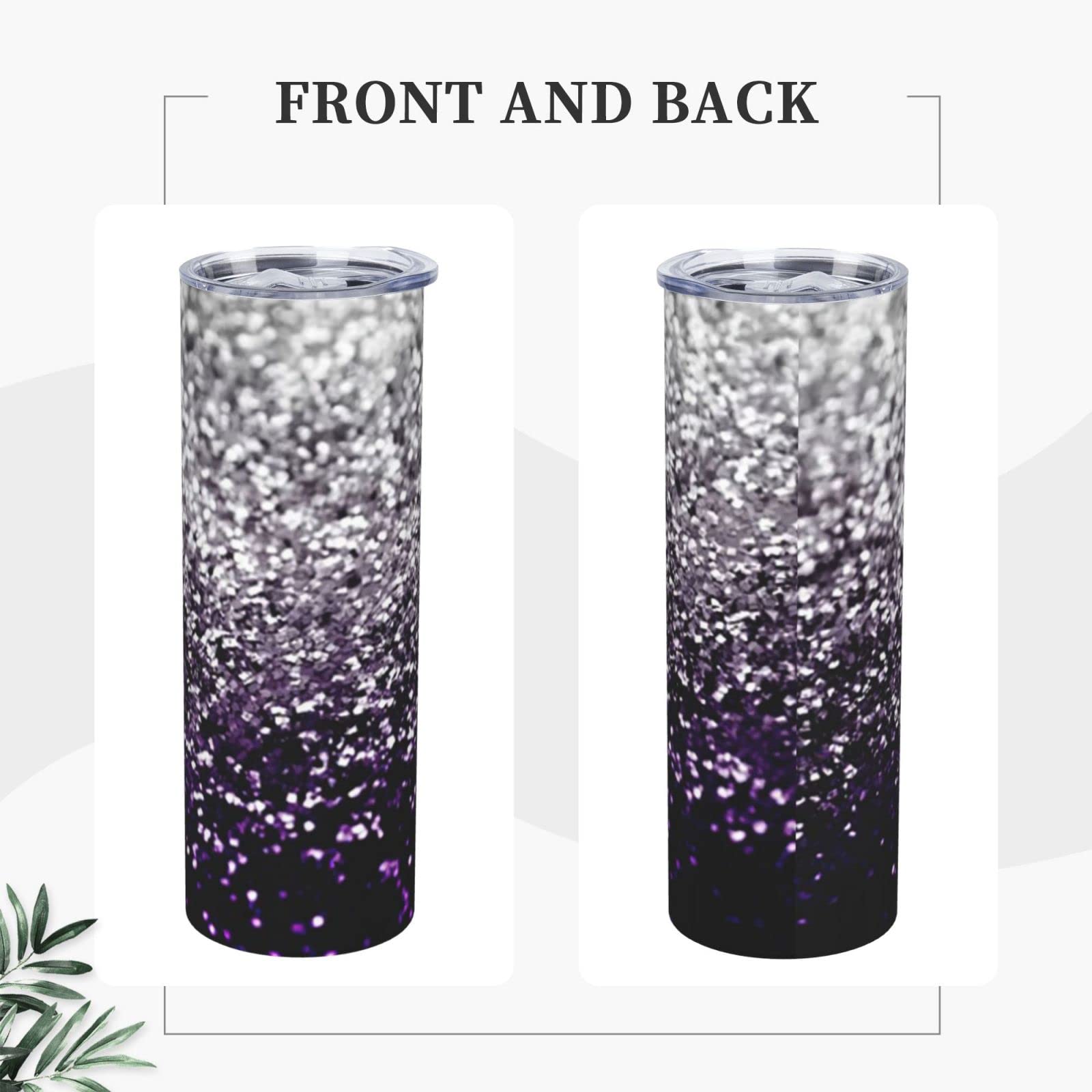 Stainless Steel Tumbler 20oz - Insulated Travel Mug with Lid & Straw for Coffee, Office & Outdoor
