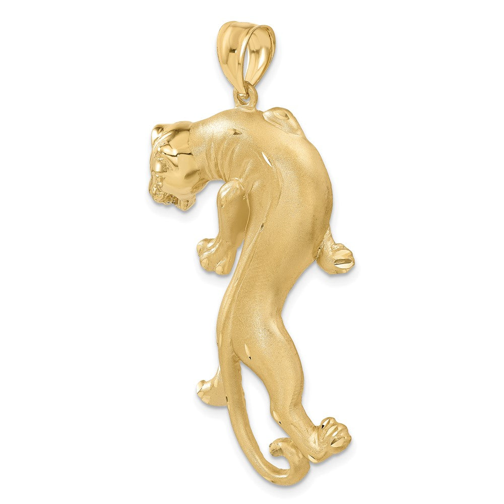 14K Gold Extra Large Panther Pendant Necklace for Men - Bold Statement Jewelry Gift for Hip Hop & Urban Fashion Lovers