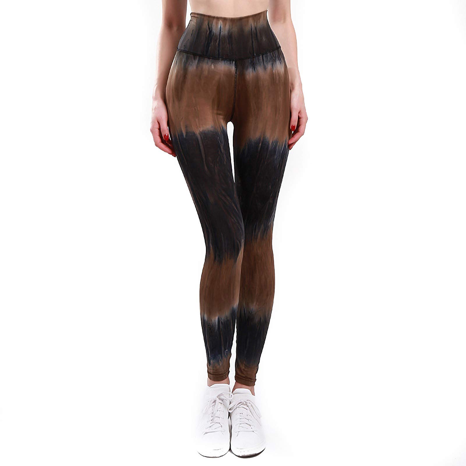 VOWUA Women's Tie Dye High Waist Yoga Pants - Tummy Control Workout Leggings for Gym, Running & Sports | Spring 2021 Trendy Activewear | Perfect for Yoga, Pilates & Casual Wear