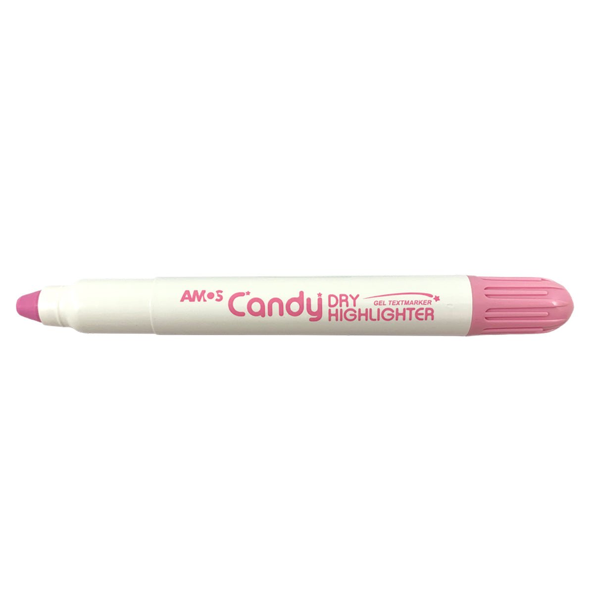 Amos Dry Highlighter - Pastel Milky Pink Makeup Stick for Cheeks & Eyes | Natural Glow for Everyday & Party Makeup Looks