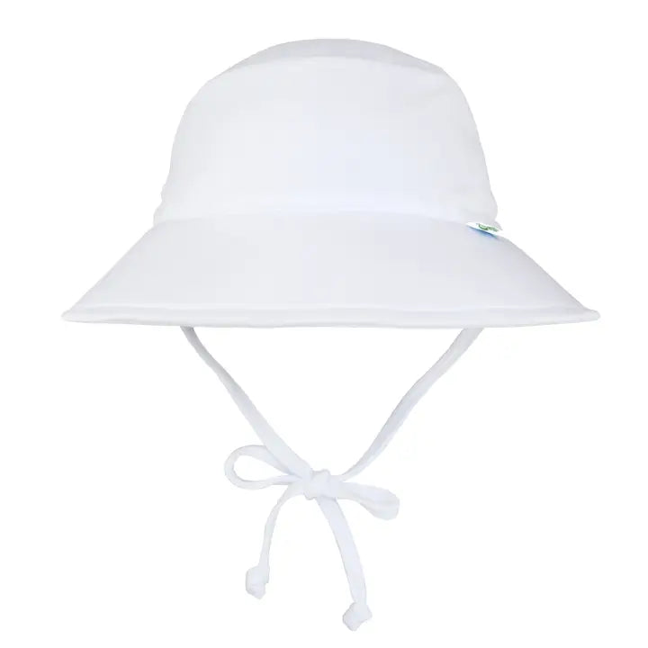 Breathable Wide Brim Sun Protection Bucket Hat for Women & Men - UPF 50+ UV Protection, Lightweight & Adjustable - Perfect for Beach, Hiking, Fishing, and Outdoor Activities - White