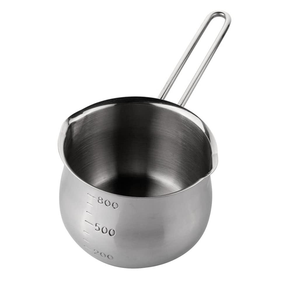1pc Stainless Steel Chocolate & Cheese Melting Pot - Double Boiler Heating Bowl for Fondue, Candy Making, Baking & Kitchen Use - Durable & Versatile Melting Pot for Home & Professional Chefs