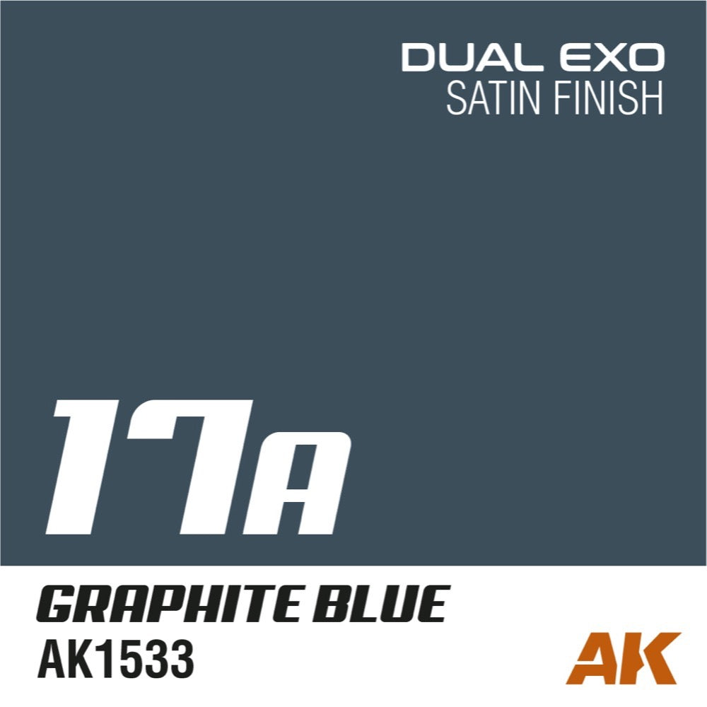 AK Interactive AK1561 Dual Exo Set 17 - Graphite Blue (17A) & Lunar Blue (17B) - Premium Model Paint for Miniatures, Warhammer, and Scale Models - Perfect for Hobbyists and Collectors
