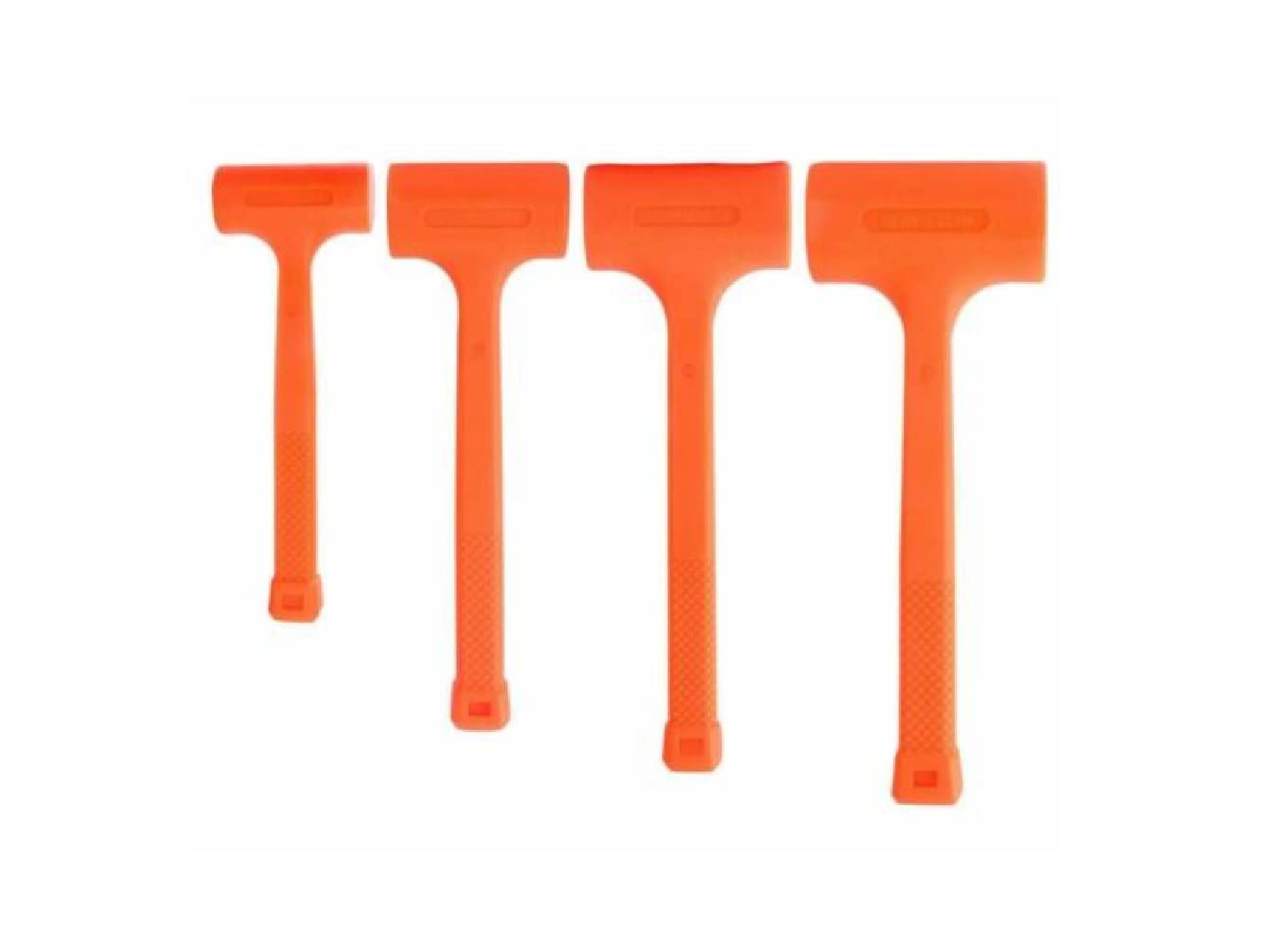 1LB, 2LB, 3LB, 4LB Dead Blow Hammer Set - 4-Piece Non-Marring Rubber Mallet for Auto Body Work, Woodworking & Metalworking | Perfect for Mechanics, Carpenters & DIY Projects