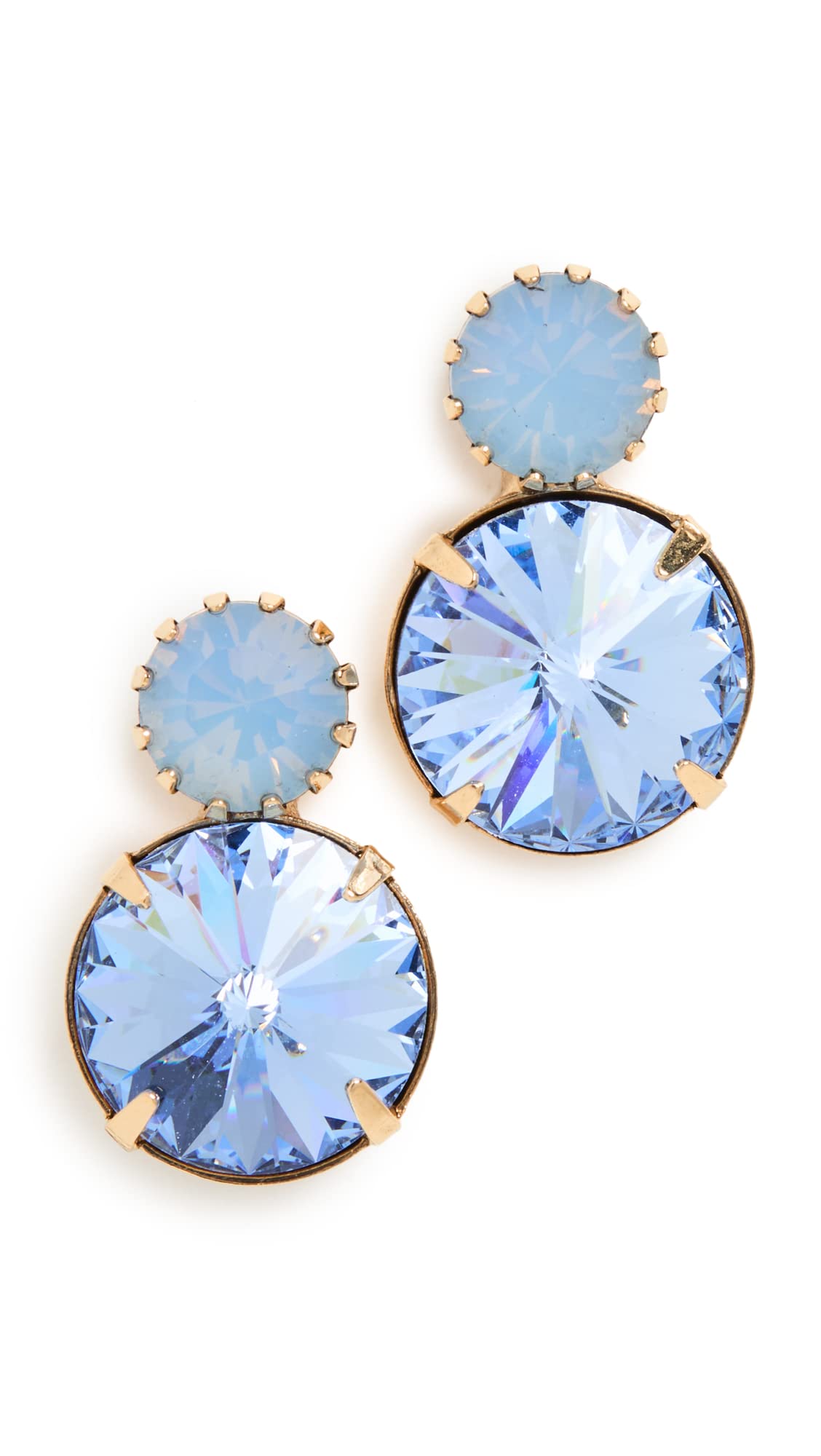 Jennifer Behr Myrla Earrings for Women – Elegant Gold-Tone Crystal Drop Earrings for Parties, Weddings & Special Occasions
