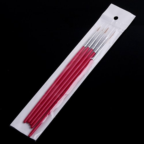 Layfoo Nail Art Pen Brush - Rose Gold Professional Nail Design Tool for DIY Manicure, Salon & Home Use