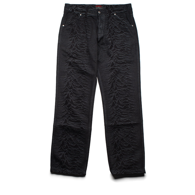 Pleasures Dawns Faded Black Denim Jeans for Men & Women - Vintage Style Distressed Jeans for Casual Wear & Street Fashion