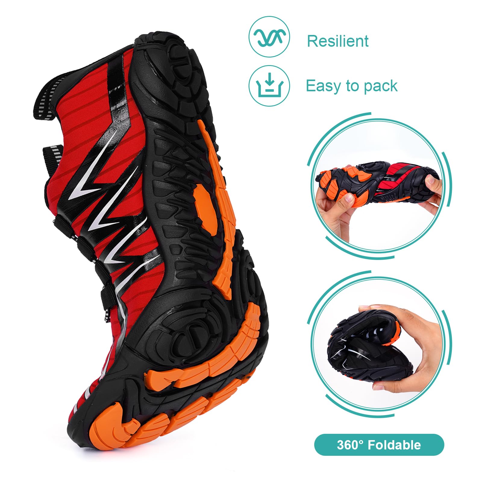 Barefoot Shoes for Men & Women - Minimalist Trail Running & Hiking Shoes | Zero Drop, Wide Toe Box, Non-Slip Sole | Breathable Quick-Dry Water Shoes for Outdoor Adventures, Gym Workouts & Travel