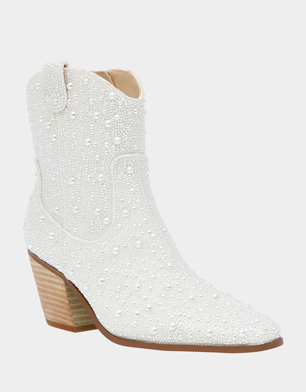 Diva Sparkle Bootie Pearl - Women's Fashion Glitter Ankle Boots for Party, Night Out & Special Occasions