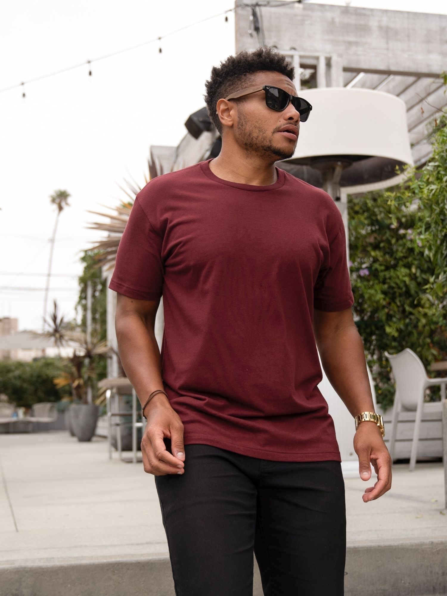 Garnet Red Crew Neck Sweatshirt for Men & Women | Soft Cotton Blend | Comfortable Casual Wear | Perfect for Everyday Outfits, Lounge Wear & Layering