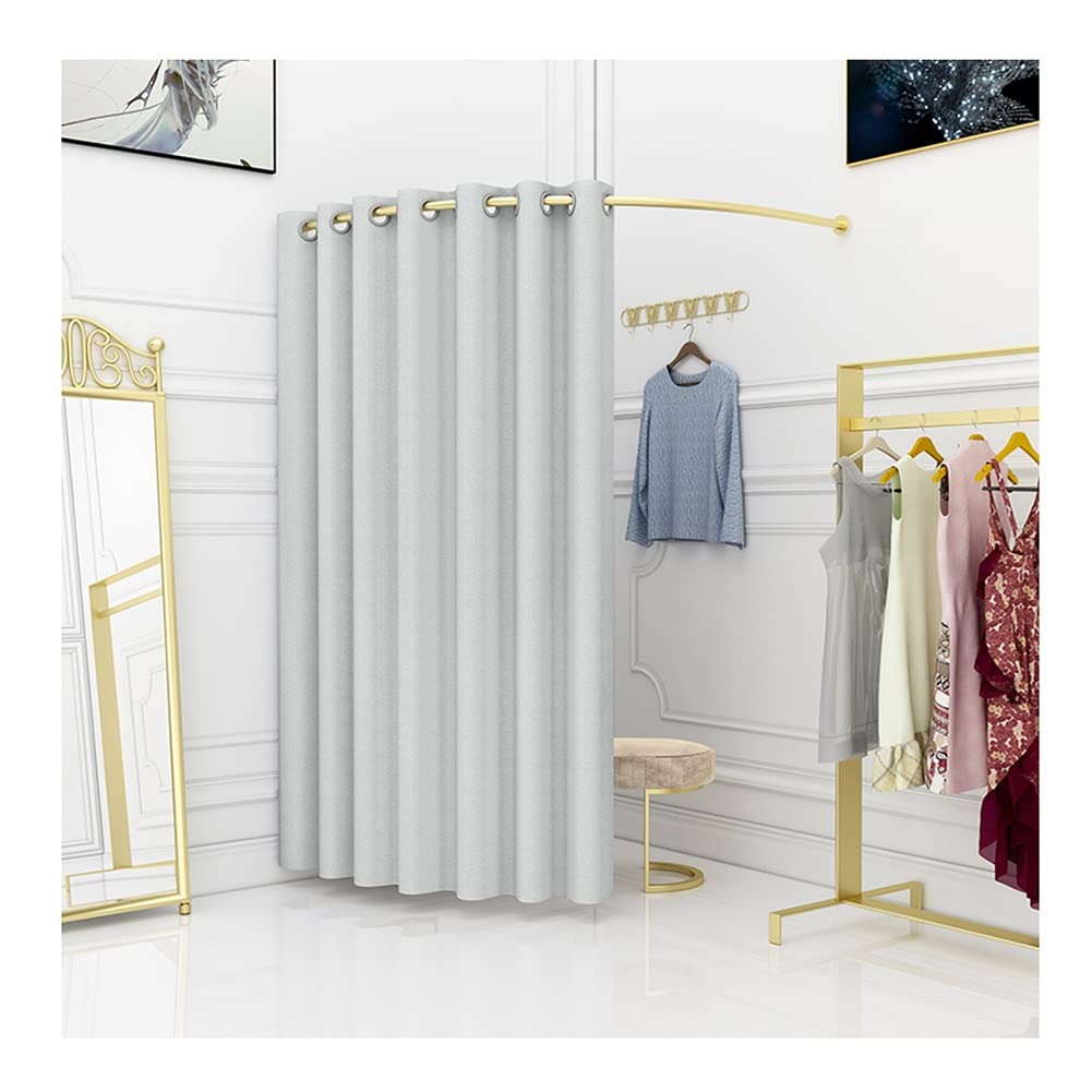 Premium Silver 100x100cm Clothing Store Fitting Room - Privacy Changing Room with Shading Curtain & Hanging Rod for Malls, Boutiques & Retail Stores | Perfect Dressing Room Solution for Fashion Shops, Department Stores & Fitting Areas