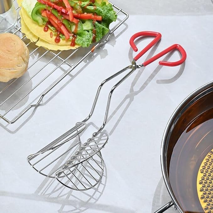 Stainless Steel Taco Maker Press - L Shape Taco Shell Mold for Crispy Fried Tacos | Professional Kitchen Gadget for Homemade Mexican Food | Perfect for Parties, Restaurants & Home Cooking