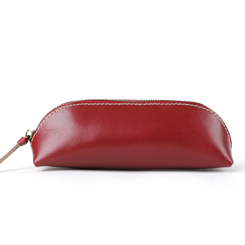 Handmade Unisex Leather Glasses Case & Pen Holder - Premium Eyewear and Writing Accessories Organizer for Travel, Office, and Daily Use
